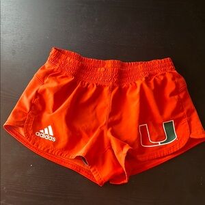 Official Gear The U Adidas Orange Athletic Shorts Lightweight Performance